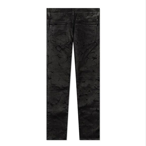 GIVENCHY Crackled Paint Denim Slim Paint crackled integral zip denim 32 $1050 - Picture 2 of 12